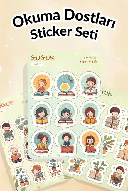 Okuma Dostları Sticker Yaprakları Seti