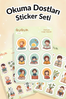 Okuma Dostları Sticker Yaprakları Seti