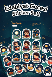 Edebiyat Gecesi Sticker Yaprakları Seti