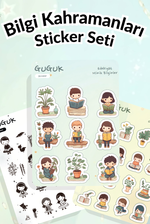 Bilgi Kahramanları Sticker Yaprakları Seti