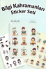 Bilgi Kahramanları Sticker Yaprakları Seti