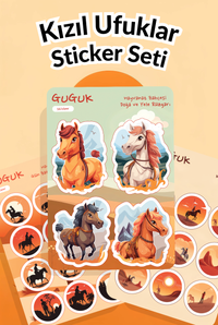 Kızıl Ufuklar Sticker Yaprakları Seti