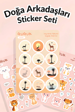 Doğa Arkadaşları Sticker Yaprakları Seti 