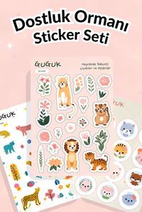 Dostluk Ormanı Sticker Yaprakları Seti