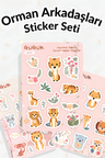 Orman Arkadaşları Sticker Yaprakları Seti