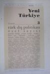 Yeni T&uuml;rkiye T&uuml;rk Dış Politikası &Ouml;zel Sayısı 2-F-114