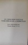 Le Corbusier G&ouml;z&uuml;yle T&uuml;rk Mimarlık ve Şehirciliği (3-C-19)