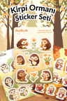Kirpi Ormanı Sticker Yaprakları Seti