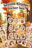 Sevimli Kirpiler Sticker Yaprakları Seti