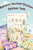 Baharın Sevimli Dostları Sticker Yaprakları Seti