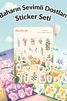 Baharın Sevimli Dostları Sticker Yaprakları Seti