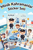 Minik Kahramanlar Sticker Yaprakları Seti