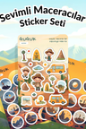 Sevimli Maceracılar Sticker Yaprakları Seti