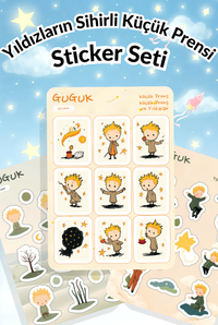 Yıldızların Sihirli Küçük Prensi Sticker Yaprakları Seti