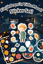Küçük Prens'in Yıldız Masalı Sticker Yaprakları Seti