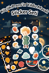Küçük Prens'in Yıldız Masalı Sticker Yaprakları Seti
