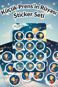 Küçük Prens'in Rüyası Sticker Yaprakları Seti