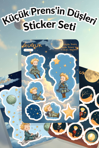 Küçük Prens'in Düşleri Sticker Yaprakları Seti