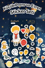 Küçük Prens ve Evren Sticker Yaprakları Seti