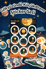 Gökyüzünde Küçük Prens Sticker Yaprakları Seti
