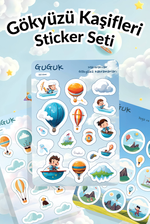 Gökyüzü Kaşifleri Sticker Yaprakları Seti 