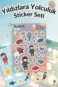 Yıldızlara Yolculuk Sticker Yaprakları Seti