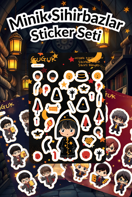 Minik Sihirbazlar Sticker Yaprakları Seti