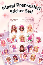 Masal Prensesleri Sticker Yaprakları Seti