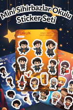 Mini Sihirbazlar Okulu Sticker Yaprakları Seti