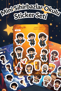 Mini Sihirbazlar Okulu Sticker Yaprakları Seti