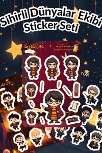 Sihirli Dünyalar Ekibi Sticker Yaprakları Seti