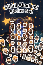 Sihirli Akademi Sticker Yaprakları Seti