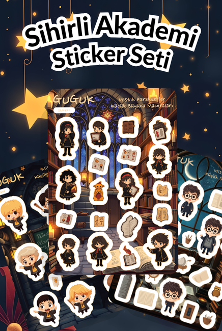 Sihirli Akademi Sticker Yaprakları Seti