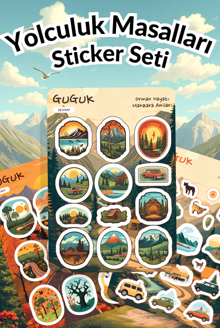 Yolculuk Masalları Sticker Yaprakları Seti