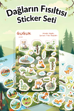 Dağların Fısıltısı Sticker Yaprakları Seti