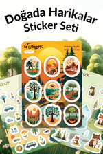 Doğada Harikalar Sticker Yaprakları Seti