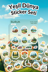 Yeşil Dünya Sticker Yaprakları Seti