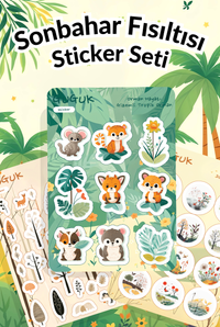 Sonbahar Fısıltısı Sticker Yaprakları Seti