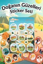Doğanın Güzelleri Sticker Yaprakları Seti