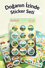Doğanın İzinde Sticker Yaprakları Seti