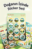 Doğanın İzinde Sticker Yaprakları Seti