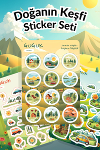 Doğanın Keşfi Sticker Yaprakları Seti 