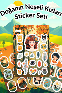 Doğanın Neşeli Kızları Sticker Yaprakları Seti