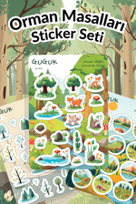 Orman Masalları Sticker Yaprakları Seti