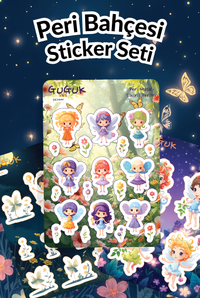 Peri Bahçesi Sticker Yaprakları Seti