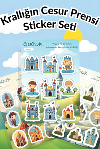Krallığın Cesur Prensi Sticker Yaprakları Seti