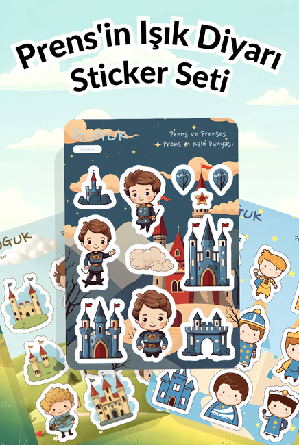Prens'in Işık Diyarı Sticker Yaprakları Seti