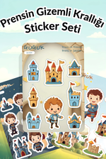 Prensin Gizemli Krallığı Sticker Yaprakları Seti