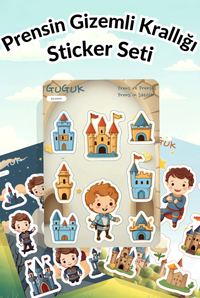 Prensin Gizemli Krallığı Sticker Yaprakları Seti