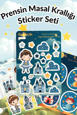 Prensin Masal Krallığı Sticker Yaprakları Seti